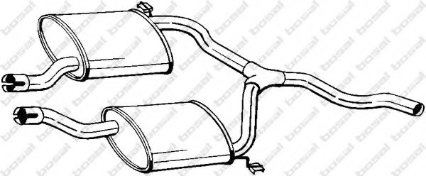 BOSAL 279-913 Middle Silencer